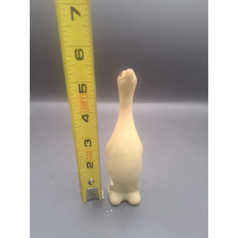 Vintage Plastic Yellow MCM Penguin FIGURINE Rhinestone Eyes Hong Kong